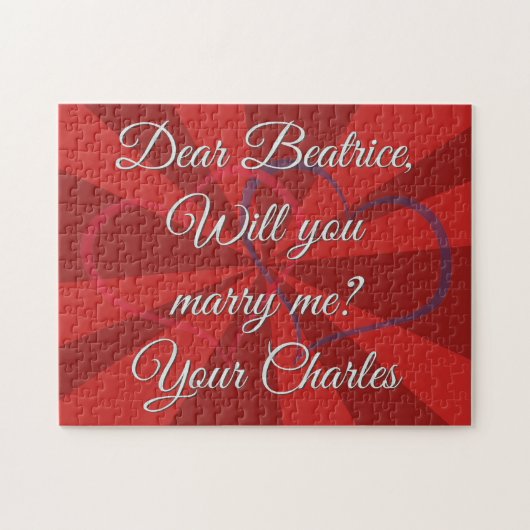 Het voorstel zal u me uitdagen legpuzzel (Horizontaal)