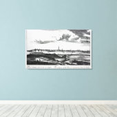 Het vooruitzicht van de stad Glasgow Canvas Afdruk (Insitu (Houten vloer))