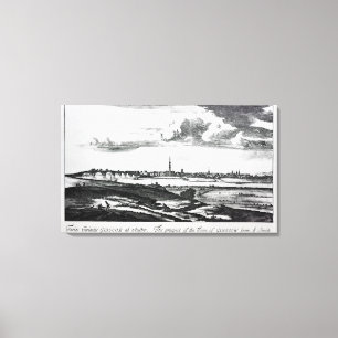 Het vooruitzicht van de stad Glasgow Canvas Afdruk