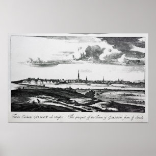Het vooruitzicht van de stad Glasgow Poster