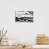 Het vooruitzicht van de stad Glasgow Poster (Keuken)