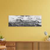 Het vooruitzicht van Edinburgh vanuit het noorden Canvas Afdruk (Insitu (Woonkamer))