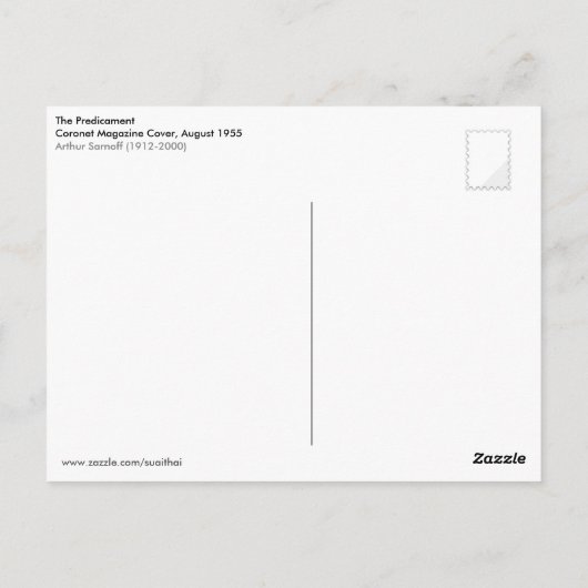 Het voorzitterschap, 1955 briefkaart (Achterkant)