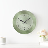 Het vormen groene achtergrond afbeelding textuur grote klok (Huis)