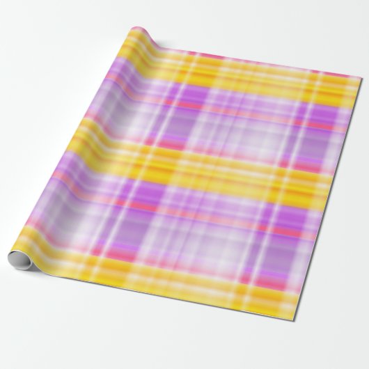 Het vormen Heldere Ruitencoördinerende PLAID 1- Cadeaupapier (Uitgerold)