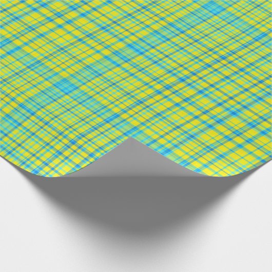 Het vormen Heldere Ruitencoördinerende PLAID 7- Cadeaupapier (Hoek)