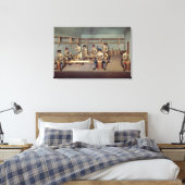 Het vormen van poederpellets canvas afdruk (Insitu (Slaapkamer))