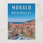 Het Vorstendom Monaco Briefkaart (Voorkant)