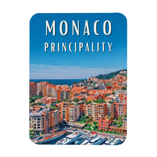 Het Vorstendom Monaco Magneet (Verticaal)