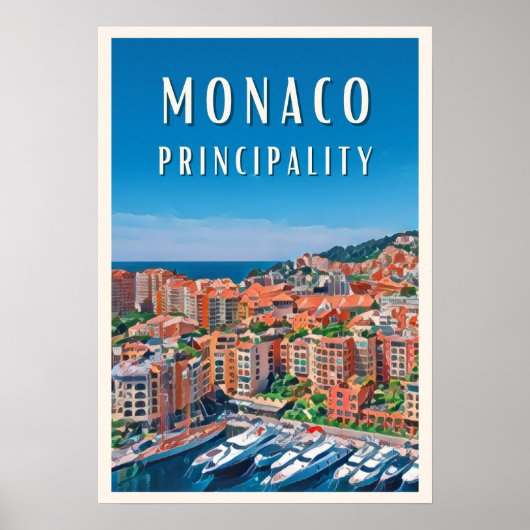 Het Vorstendom Monaco Poster (Voorkant)