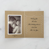 Het vouwen van de Kerstkaart van de Foto van Feestdagen Kaart (Binnen)