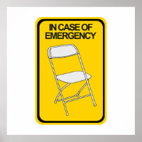 Het vouwen van Stoel In hoesje van Noodsituatie