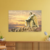 het vragen van met engel omwikkeld canvas afdruk (Insitu (Woonkamer))