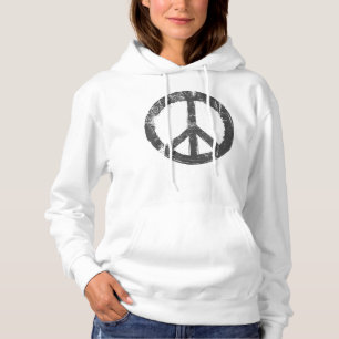 Het  vredesbord voor ontwerpen op afstand herstell hoodie