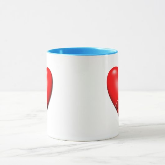 Het vredeshart mok (Midden)