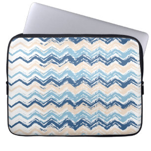 Het vreedzame OceaanPatroon van de Chevron Laptop Sleeve