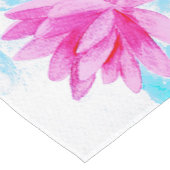 Het vreedzame Roze Schilderen van de Lotusbloem Korte Tafelloper (Hoek)