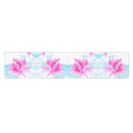 Het vreedzame Roze Schilderen van de Lotusbloem Korte Tafelloper