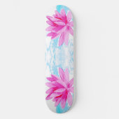Het vreedzame Roze Schilderen van de Lotusbloem Persoonlijk Skateboard (Voorkant)