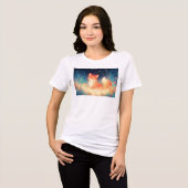 Het Vreedzame Vosrijk Tri-Blend Shirt (Voorkant volledig)