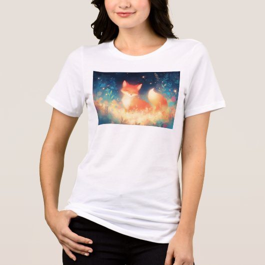 Het Vreedzame Vosrijk Tri-Blend Shirt (Voorkant)