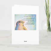 Het vreedzame Wenskaart van de Pinguïn Kaart (Achterkant)