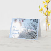 Het vreedzame Wenskaart van de Sympathie van de Kaart (Gele Bloem)