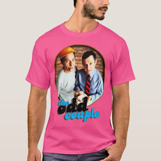 Het vreemde paar klassieke tv-sitcom ontwerp t-shirt (Voorkant)