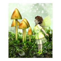 Het vreemde Poster Fairy - Fairy and Toadstools