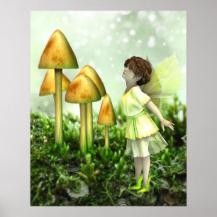 Het vreemde Poster Fairy - Fairy and Toadstools