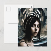 Het vreemde zwembad briefkaart (Voorkant / Achterkant)