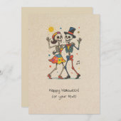 Het vreugdevolle einde van de Halloween Kaart (Voorkant / Achterkant)