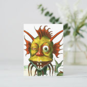 Het vriendelijke Zee Monster Briefkaart (Staand voorkant)