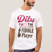 Het Vriendin van de vrouw van Fiddler van de Spele T-shirt (Voorkant)