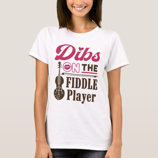 Het Vriendin van de vrouw van Fiddler van de Spele T-shirt (Voorkant)