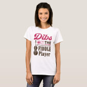 Het Vriendin van de vrouw van Fiddler van de Spele T-shirt (Voorkant volledig)