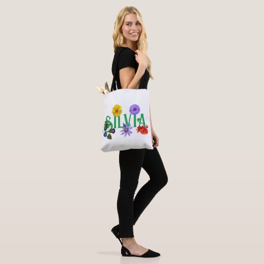 Het Vriendin 'Wildflower' Canvas tas (Op model)