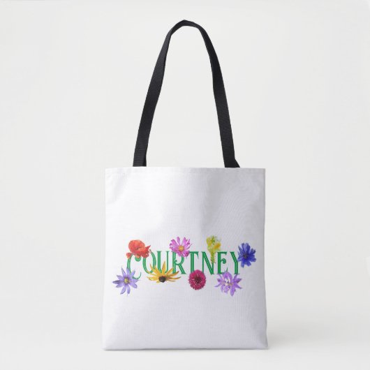 Het Vriendin 'Wildflower' Canvas tas (Voorkant)