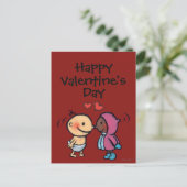 Het vriendschappelijke EskimoKind van de Kussen Feestdagenkaart (Staand voorkant)