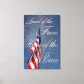 Het vrije huis van de dappere canvas afdruk (Voorkant)