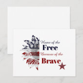 Het vrije huis vanwege de dappere, briefkaart (Voorkant / Achterkant)