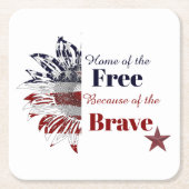 Het vrije huis vanwege de dappere, kartonnen onderzetters (Voorkant)