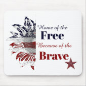 Het vrije huis vanwege de dappere, muismat (Voorkant)