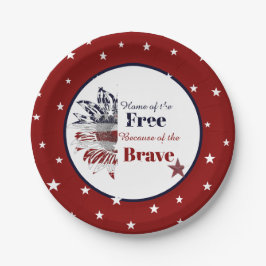 Het vrije huis vanwege de dappere, papieren bordje