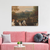 Het vrijgeven van de Honden Canvas Afdruk (Insitu (Woonkamer))