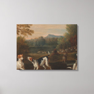 Het vrijgeven van de Honden Canvas Afdruk