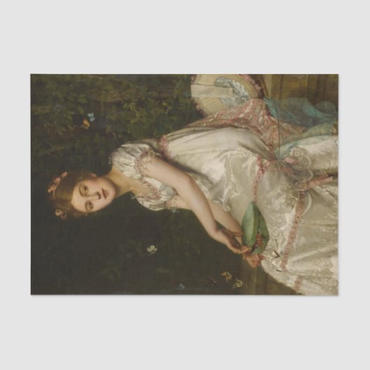 Het vrijgeven van vlinders door Emile Villa Tissuepapier (Voorkant)