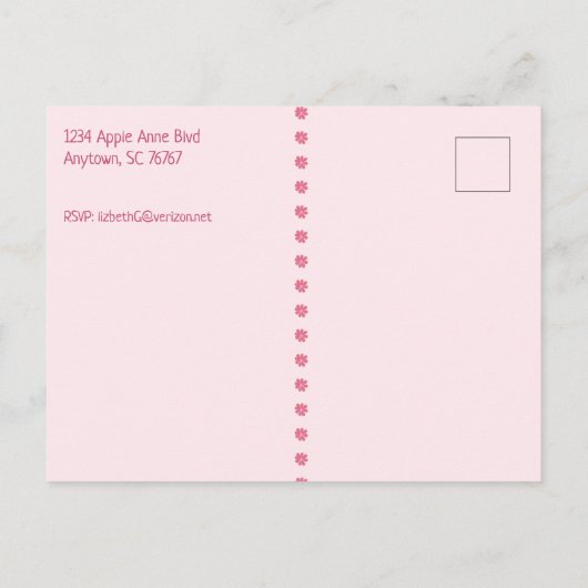 Het Vrijgezellenfeest Datum opslaan Aankondigingskaart (Achterkant)