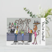 Het vrijgezellenfeest kaart (Staand voorkant)