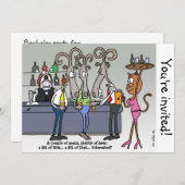 Het vrijgezellenfeest kaart (Voorkant / Achterkant)